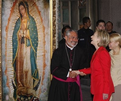 Hillary Clinton at Guadeloupe Basillica