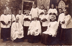 historic picture of altar servers
