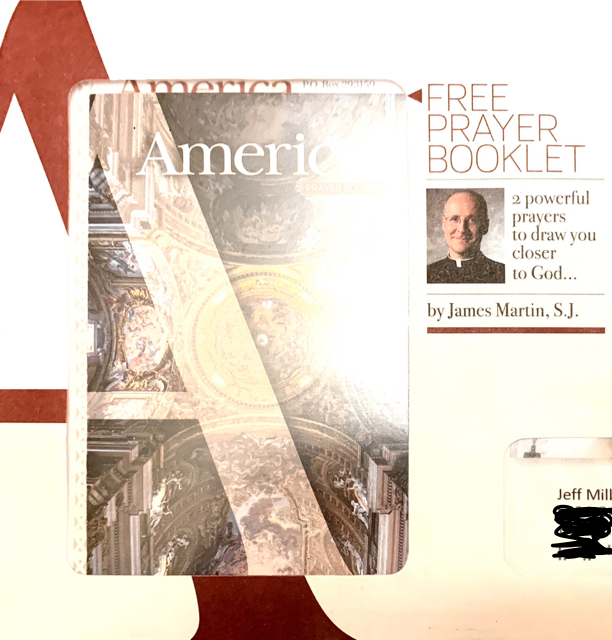America Magazine junk mail with Fr. James Martin, S.J.